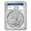 2024-(W) American Silver Eagle MS-70 PCGS (FS, West Point Label)