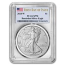 2024-W Burnished Silver Eagle SP-70 PCGS (First Day of Issue)
