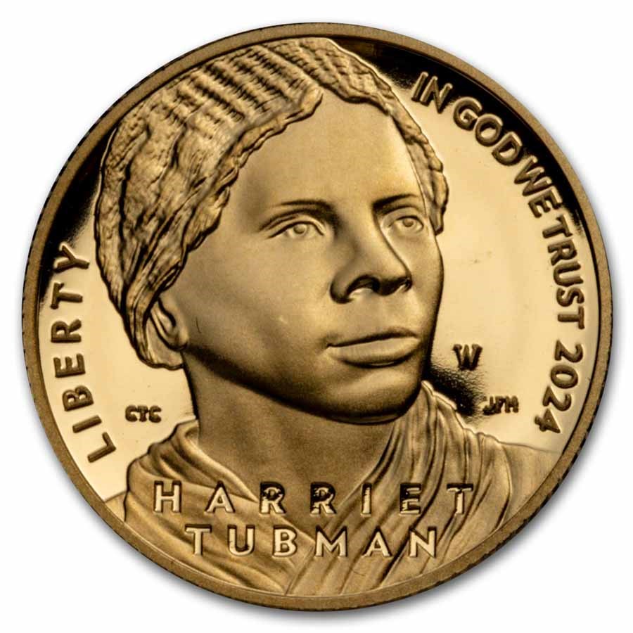 2024-W Gold $5 Harriet Tubman (w/Box and COA)