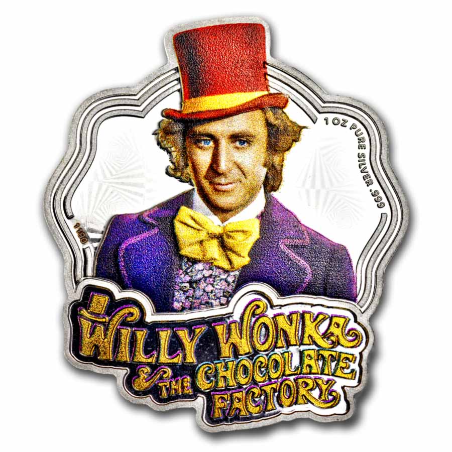 2024 Willy Wonka 1 oz Silver Colorized Coin in Box | eBay 2024 Willy Wonka 1 oz Silver Colorized Coin in Box | eBay