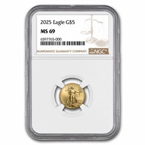 Buy 2025 1/10 oz Gold Eagle MS-69 NGC Early Release | APMEX Buy 2025 1/10 oz Gold Eagle MS-69 NGC Early Release | APMEX