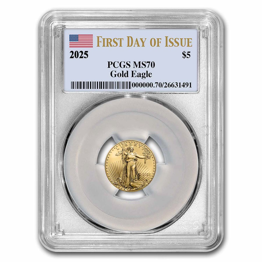 2025 1/10 oz American Gold Eagle MS-70 PCGS (First Day of Issue)