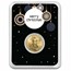 2025 1/10 oz American Gold Eagle - w/Elegant Merry Christmas Card