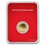 2025 1/10 oz American Gold Eagle - w/Red Merry Christmas Card