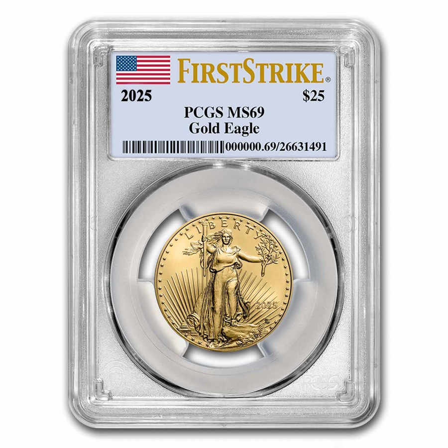 2025 1/2 oz American Gold Eagle MS-69 PCGS (FirstStrike®)