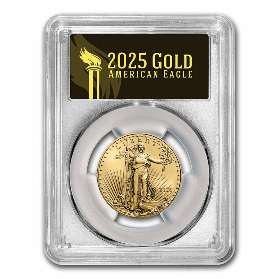 2025 1/2 oz American Gold Eagle MS-70 PCGS (FS®, Black Label)