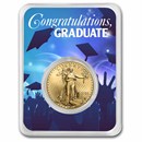 2025 1/2 oz Gold Eagle - w/Celebrate Graduate Card, In TEP