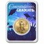 2025 1/2 oz Gold Eagle - w/Celebrate Graduate Card, In TEP