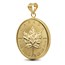 2025 1/2 oz Gold Maple Pendant (Plain-Front Bezel)