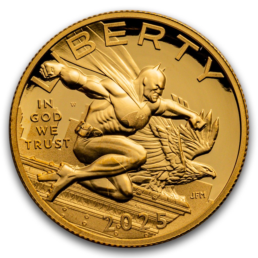 Buy 2025 1/2 oz Gold Comic Art Batman Proof Coin | APMEX