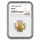 2025 1/4 oz American Gold Eagle MS-69 NGC