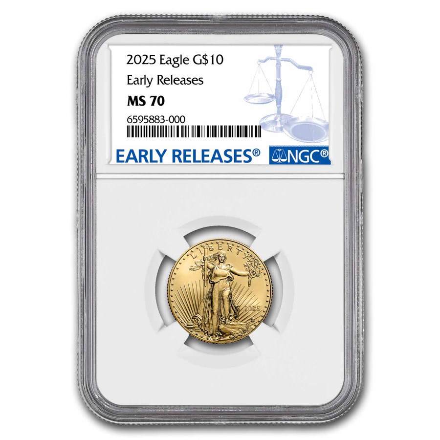2025 1/4 oz American Gold Eagle MS-70 NGC (Early Releases)