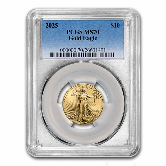 2025 1/4 oz American Gold Eagle MS-70 PCGS 2025 1/4 oz American Gold Eagle MS-70 PCGS