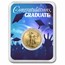 2025 1/4 oz Gold Eagle - w/Celebrate Graduate Card, In TEP