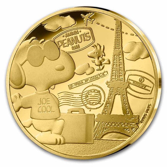 2025 1/4 oz Proof Gold €50 Snoopy 75 Years of Peanuts 2025 1/4 oz Proof Gold €50 Snoopy 75 Years of Peanuts