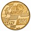 2025 1/4 oz Proof Gold €50 Tour de France Route w/ Box & COA