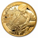 2025 1/4 oz Proof Gold €50 Tour de France Route