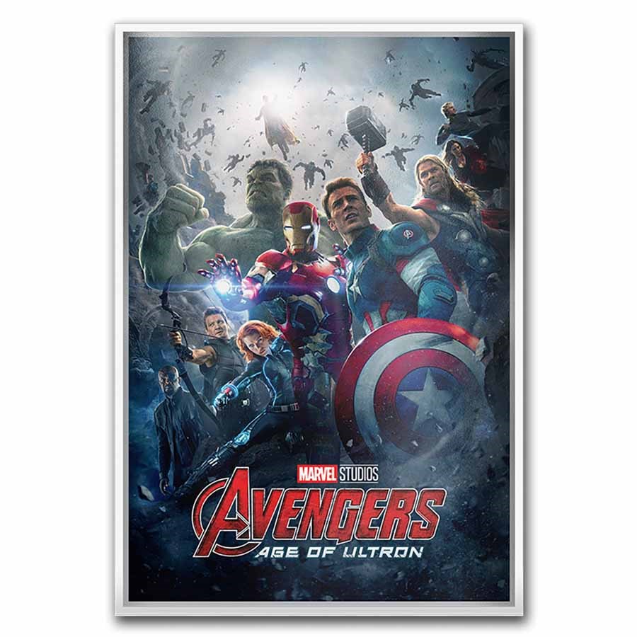 2025 1.5 oz Silver $2 Marvel Infinity Saga Foil: Age of Ultron