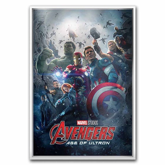 2025 1.5 oz Silver $2 Marvel Infinity Saga Foil: Age of Ultron 2025 1.5 oz Silver $2 Marvel Infinity Saga Foil: Age of Ultron