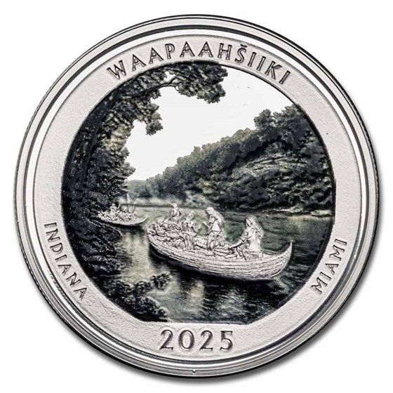 2025 1 oz Ag NATB Indiana George Rogers Clark Nat'l Park (Color)