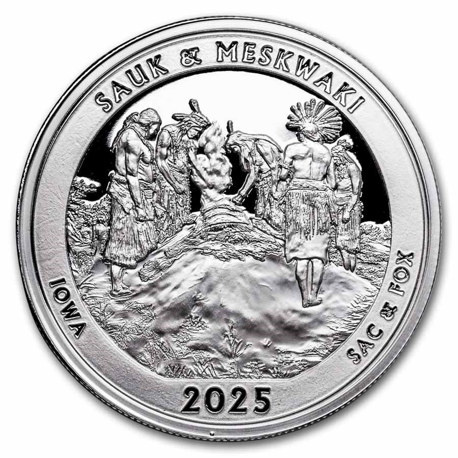 2025 1 oz Ag NATB Iowa Effigy Mounds National Monument (Box/COA)