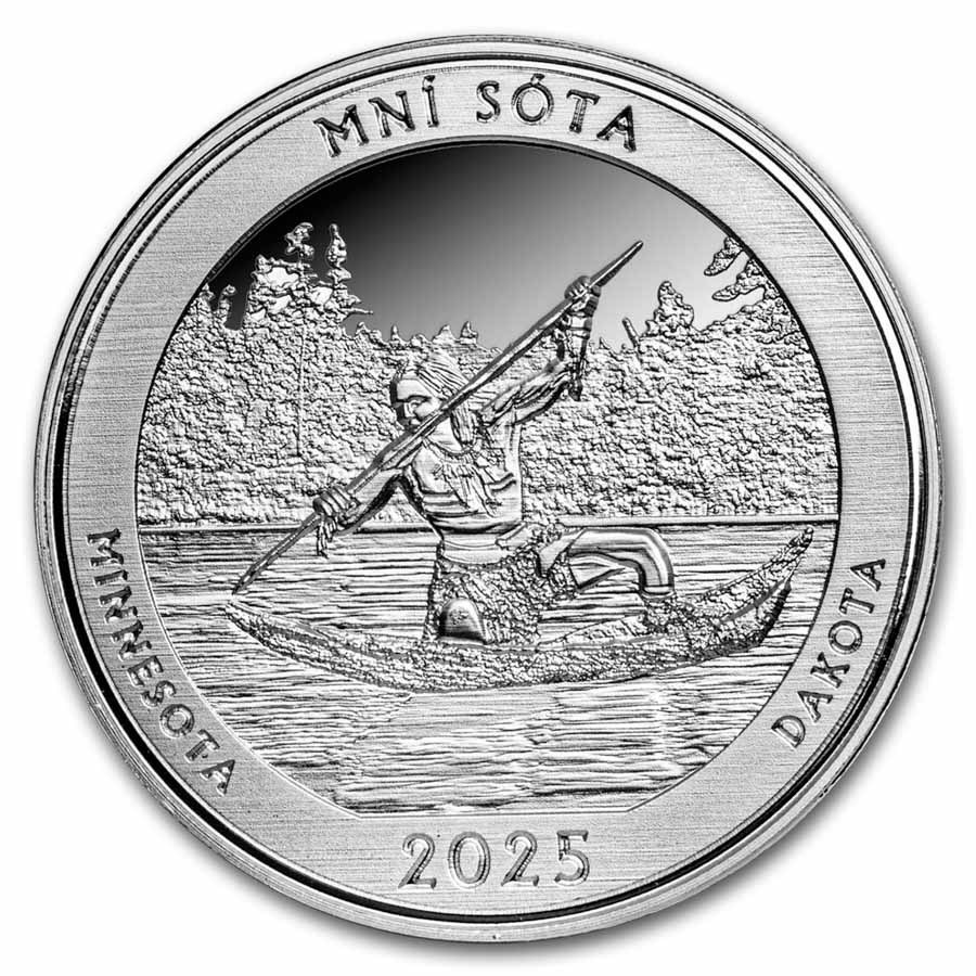 2025 1 oz Ag NATB Minnesota Voyageurs National Park (Box/COA)