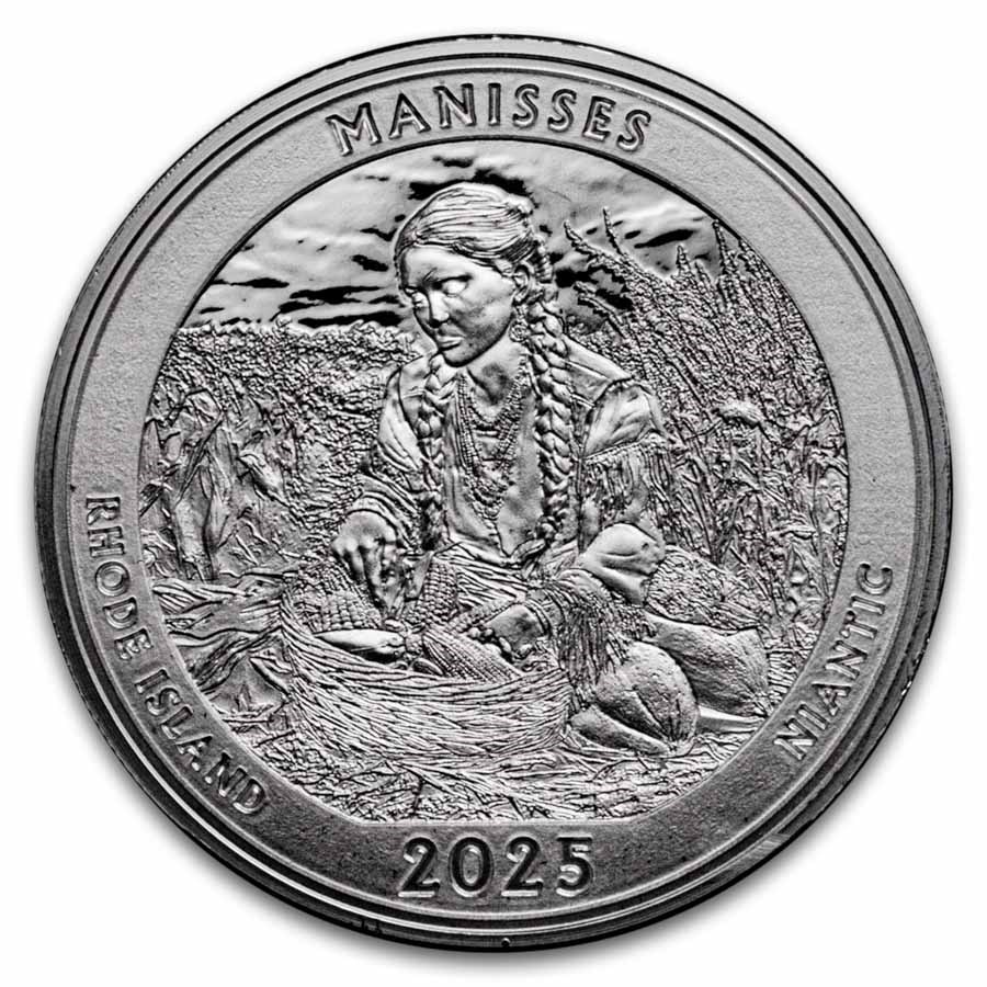 2025 1 oz Ag NATB Rhode Island Niantic Block Island (Box/COA)