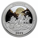 2025 1 oz Ag NATB Texas San Antonio Missions Nat'l Park (Color)