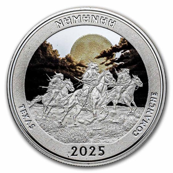 2025 1 oz Ag NATB Texas San Antonio Missions Nat'l Park (Color)