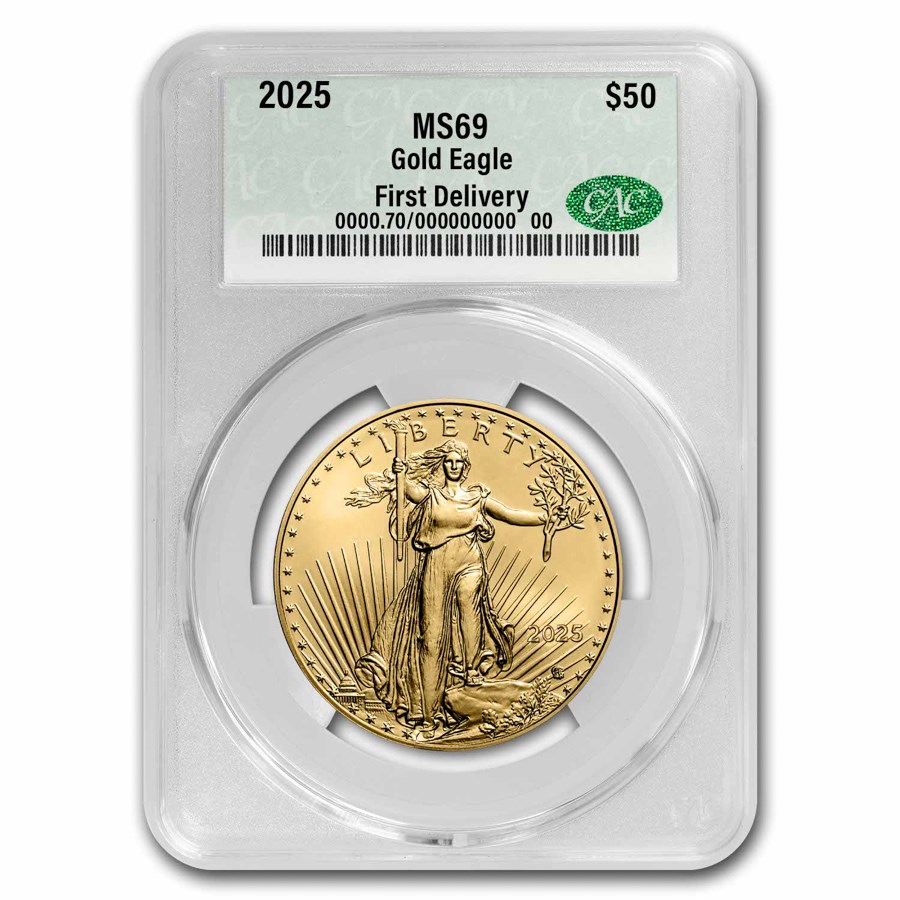 2025 1 oz American Gold Eagle MS-69 CAC (First Delivery)
