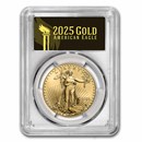 2025 1 oz American Gold Eagle MS-70 PCGS (FDI, Black Label)