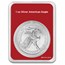 2025 1 oz American Silver Eagle - w/Elegant Merry Christmas Card