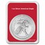 2025 1 oz American Silver Eagle - w/Festive Merry Christmas Card