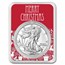 2025 1 oz American Silver Eagle - w/Festive Merry Christmas Card
