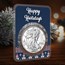 2025 1 oz American Silver Eagle - w/Happy Holidays Snowmen Card