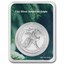 2025 1 oz American Silver Eagle - w/Happy Holidays Tree Branches
