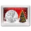 2025 1 oz American Silver Eagle - w/Harris Holder, Christmas Tree