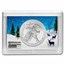 2025 1 oz American Silver Eagle - w/Harris Holder, Happy Holidays