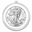 2025 1 oz American Silver Eagle - w/Holiday Tin, Christmas Tree