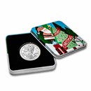 2025 1 oz American Silver Eagle - w/Holiday Tin, Christmas Tree