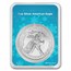 2025 1 oz American Silver Eagle - w/Snowflakes Card