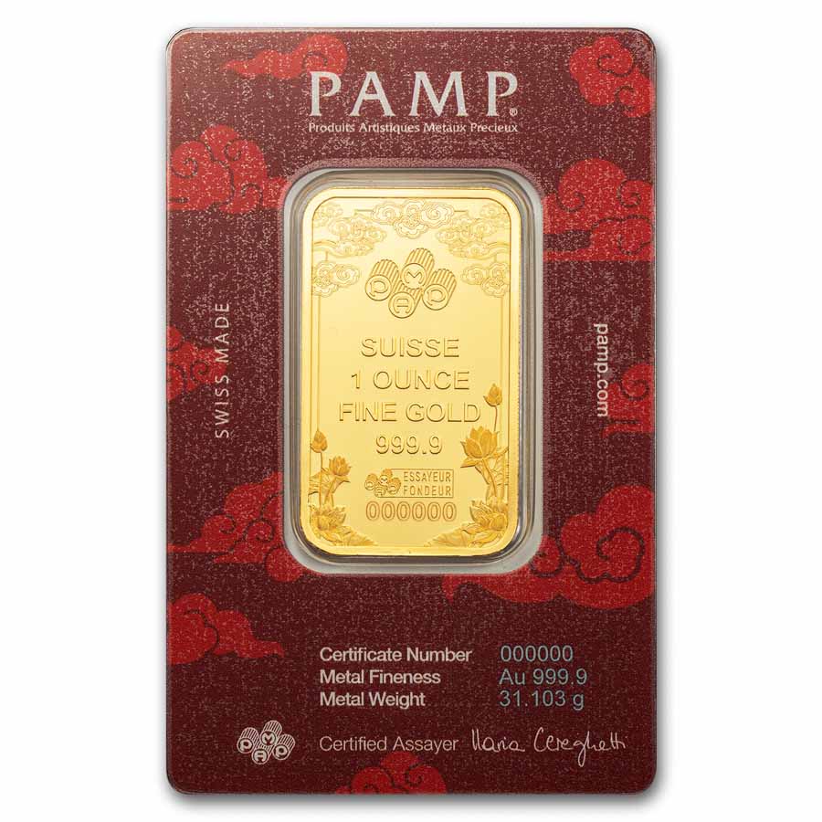 2025 1 oz Gold Bar – PAMP Good Luck Yellow Dragon (Assay) | eBay