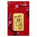 2025 1 oz Gold Bar - Perth Mint Lunar Snake (In Assay)
