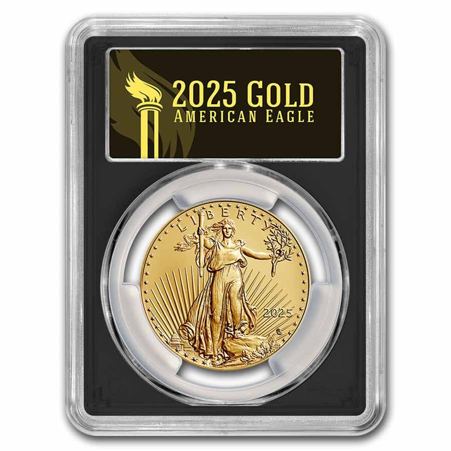 2025 1 oz Gold Eagle MS-70 PCGS (FS, Black) - Free Upgrade Winner