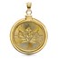 2025 1 oz Gold Maple Pendant (Plain-Front Bezel)