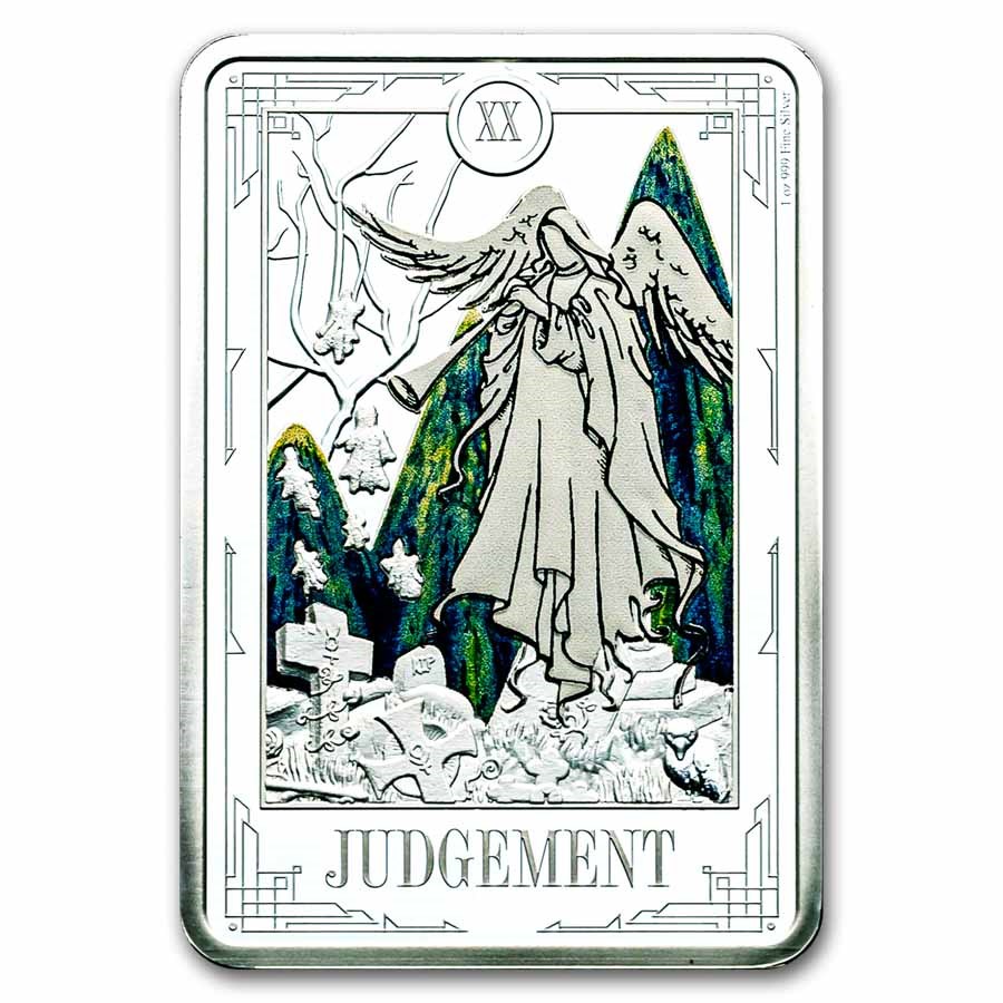 2025 1 oz Silver $2 Tarot Cards: Judgement