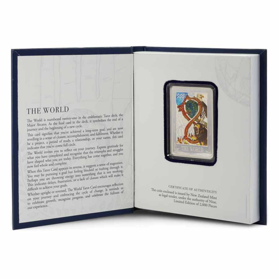2025 1 oz Silver $2 Tarot Cards: The World