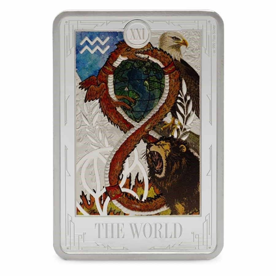 2025 1 oz Silver $2 Tarot Cards: The World