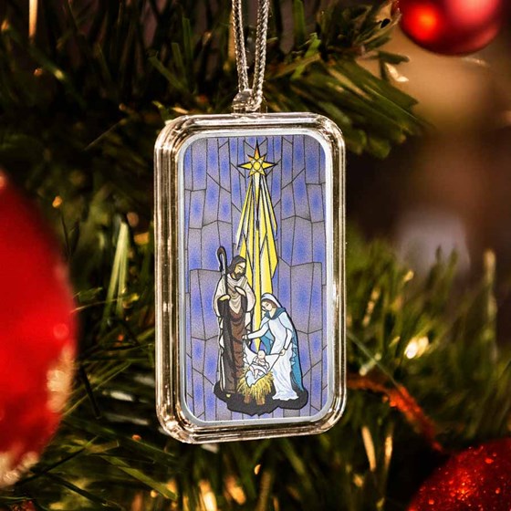 2025 1 oz Silver Colorized Bar - Christmas Star Nativity Scene 2025 1 oz Silver Colorized Bar - Christmas Star Nativity Scene