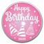 2025 1 oz Silver Colorized Round - APMEX (Happy Birthday Pink)